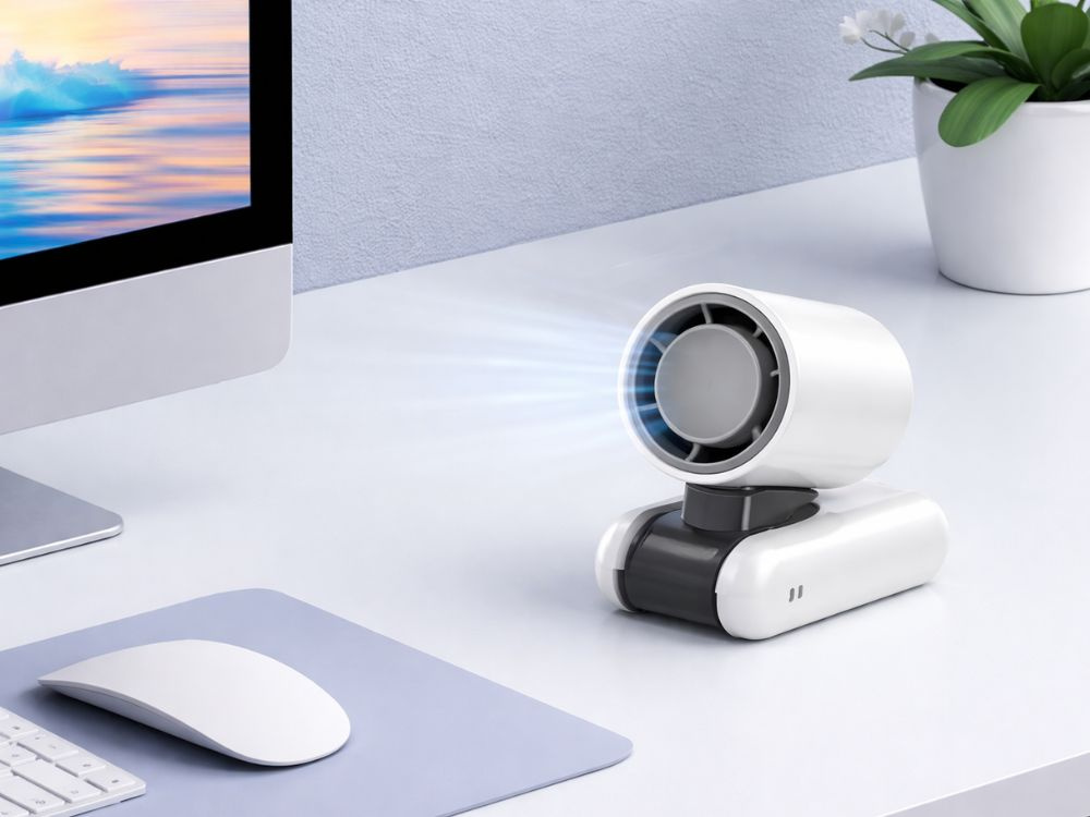 Prenosný praktický USB nabíjateľný ventilátor